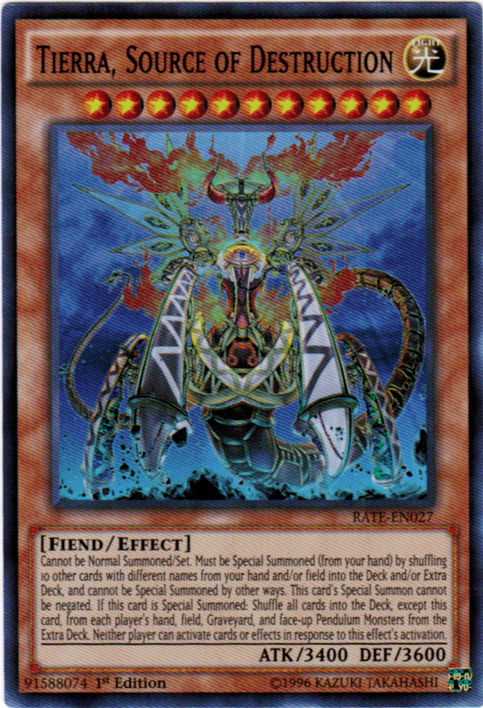 Tierra, Source of Destruction [RATE-EN027] Super Rare | Jomio and Rueliete's Cards and Comics