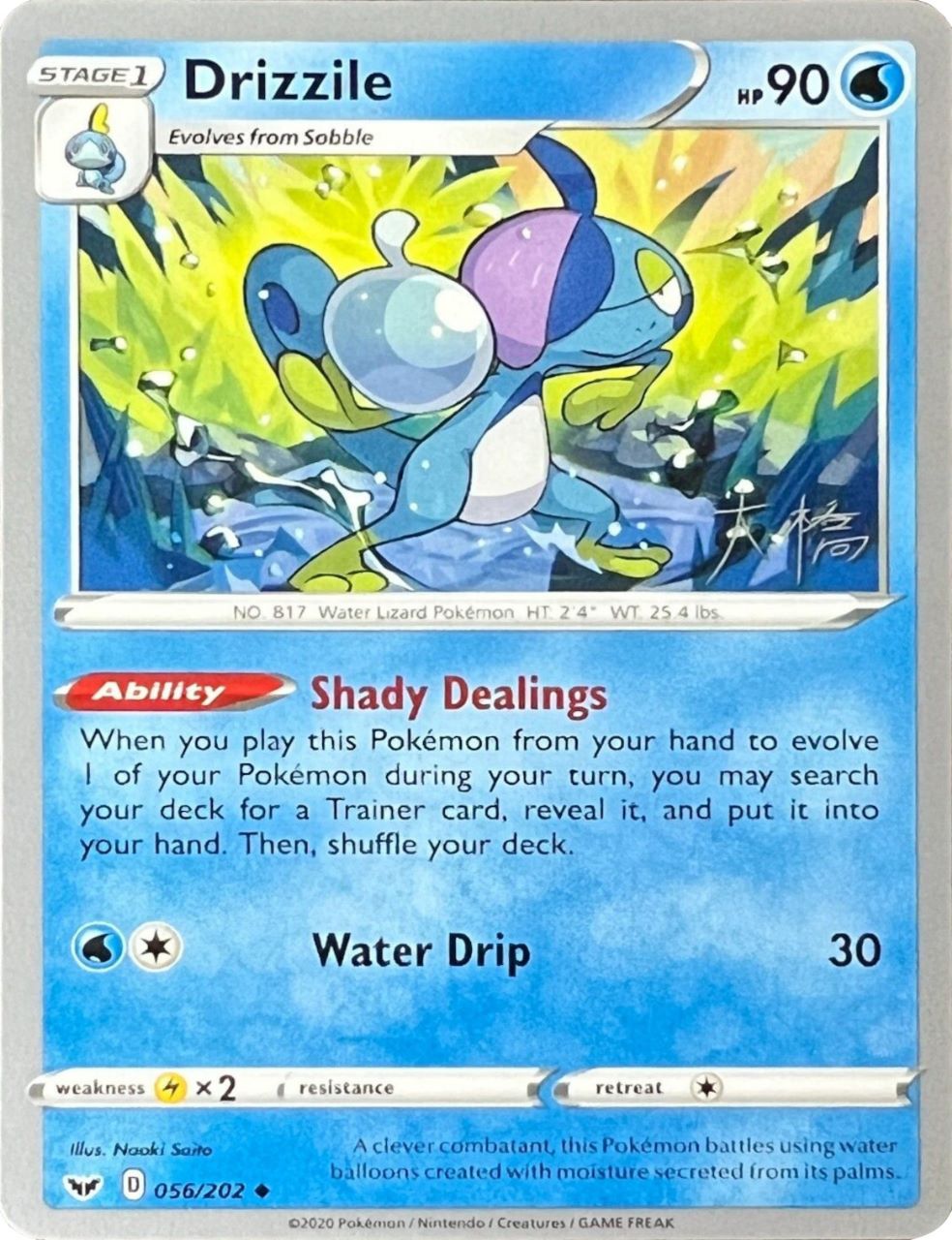 Drizzile (056/202) (Ice Rider Palkia - Rikuto Ohashi) [World Championships 2022] | Jomio and Rueliete's Cards and Comics