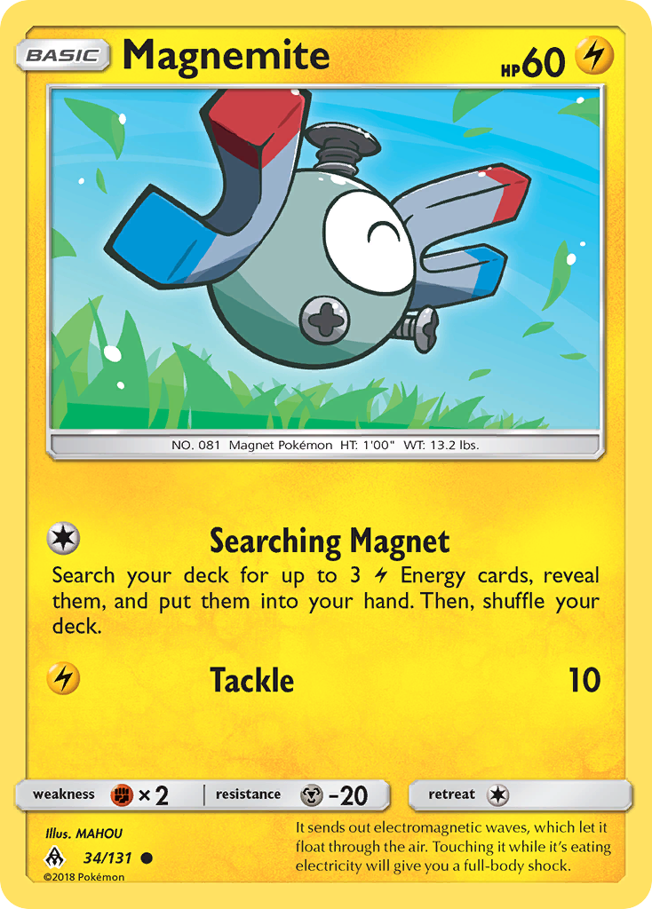 Magnemite (34/131) [Sun & Moon: Forbidden Light] | Jomio and Rueliete's Cards and Comics