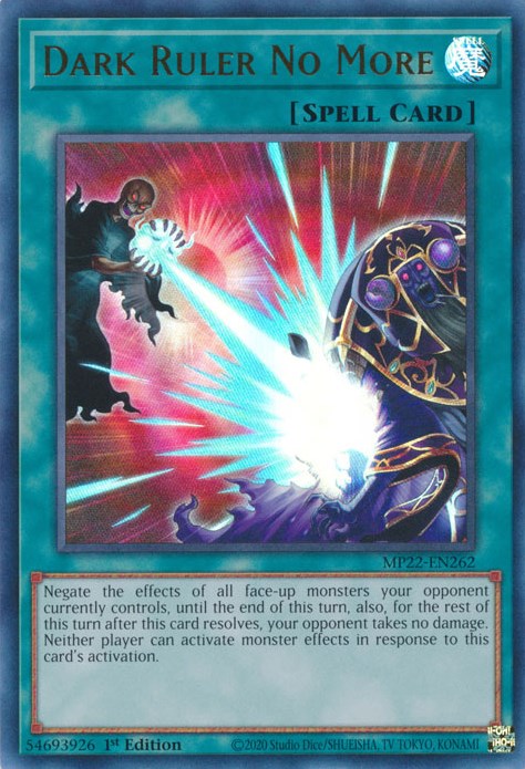 Dark Ruler No More [MP22-EN262] Ultra Rare | Jomio and Rueliete's Cards and Comics