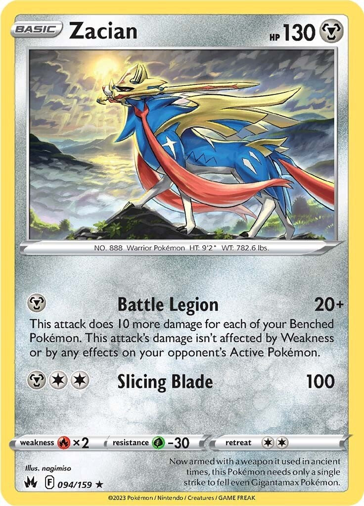 Zacian (094/159) [Sword & Shield: Crown Zenith] | Jomio and Rueliete's Cards and Comics