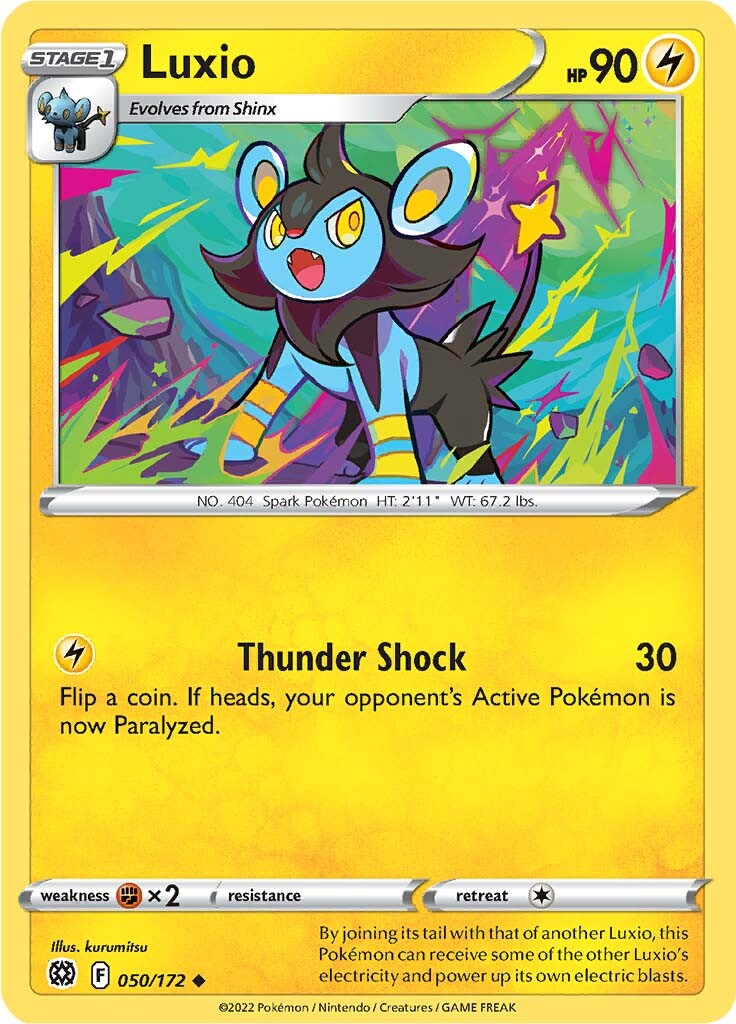 Luxio (050/172) [Sword & Shield: Brilliant Stars] | Jomio and Rueliete's Cards and Comics