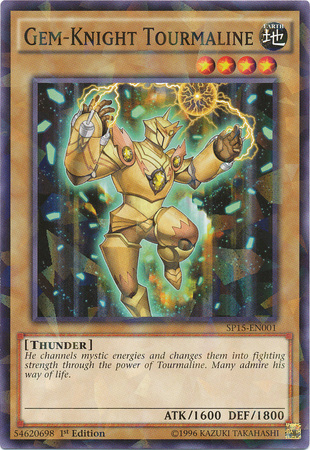 Gem-Knight Tourmaline [SP15-EN001] Shatterfoil Rare | Jomio and Rueliete's Cards and Comics