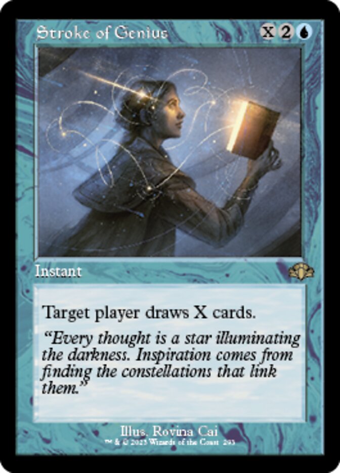 Stroke of Genius (Retro) [Dominaria Remastered] | Jomio and Rueliete's Cards and Comics