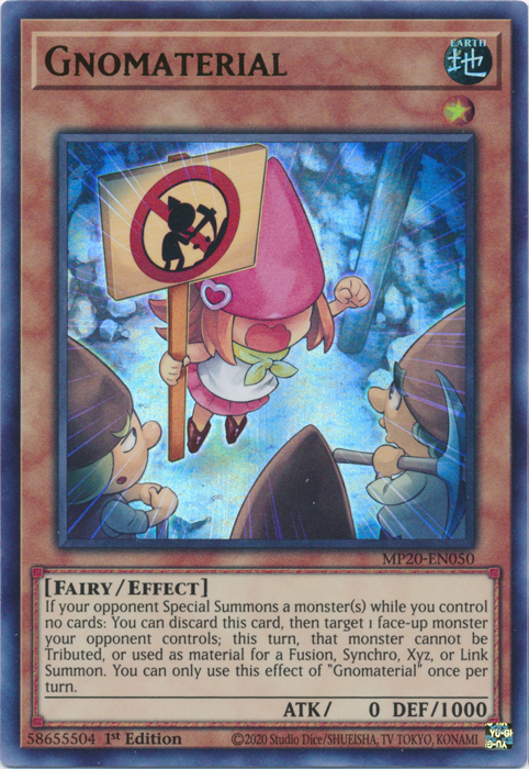 Gnomaterial [MP20-EN050] Ultra Rare | Jomio and Rueliete's Cards and Comics
