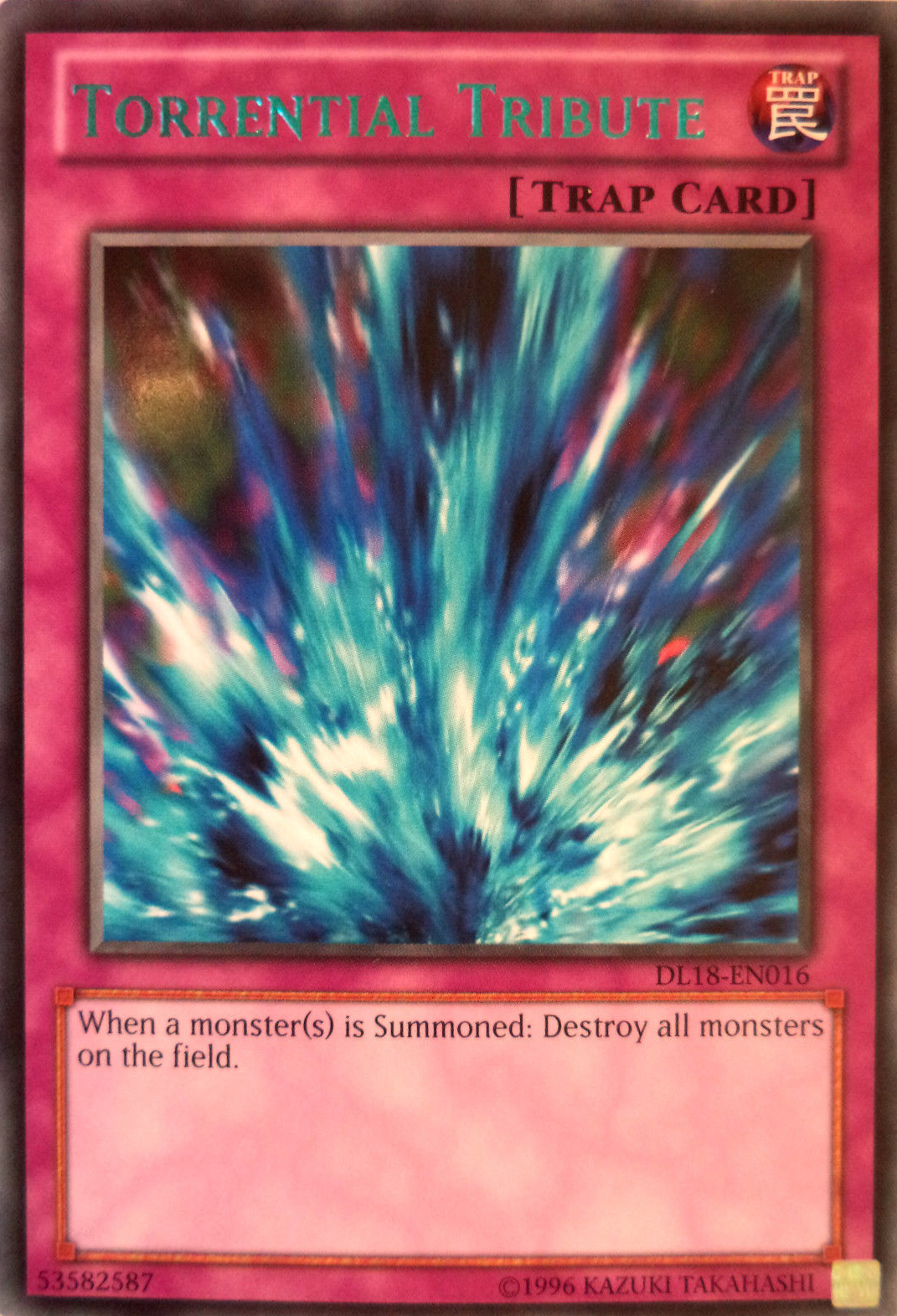 Torrential Tribute (Blue) [DL18-EN016] Rare | Jomio and Rueliete's Cards and Comics