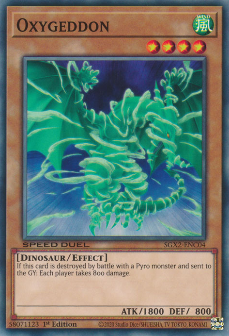 Oxygeddon [SGX2-ENC04] Common | Jomio and Rueliete's Cards and Comics