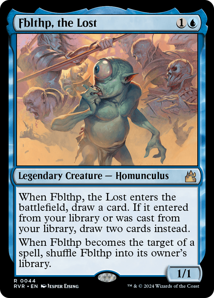 Fblthp, the Lost [Ravnica Remastered] | Jomio and Rueliete's Cards and Comics