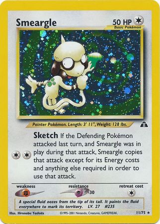 Smeargle (11/75) [Neo Discovery Unlimited] | Jomio and Rueliete's Cards and Comics