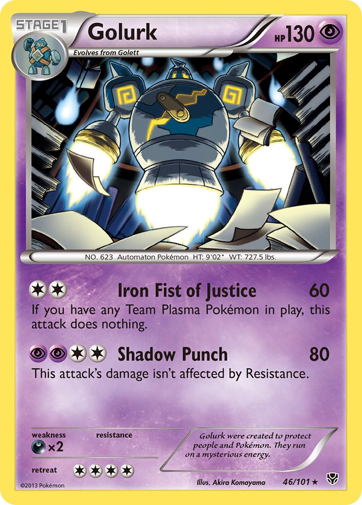 Golurk (46/101) (Theme Deck Exclusive) [Black & White: Plasma Blast] | Jomio and Rueliete's Cards and Comics