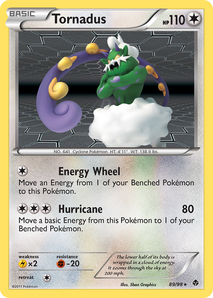 Tornadus (89/98) [Black & White: Emerging Powers] | Jomio and Rueliete's Cards and Comics