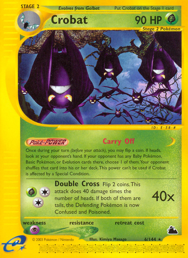 Crobat (6/144) [Skyridge] | Jomio and Rueliete's Cards and Comics
