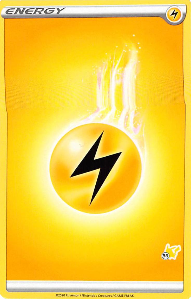 Lightning Energy (Pikachu Stamp #39) [Battle Academy 2022] | Jomio and Rueliete's Cards and Comics