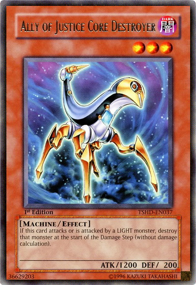 Ally of Justice Core Destroyer [TSHD-EN037] Rare | Jomio and Rueliete's Cards and Comics
