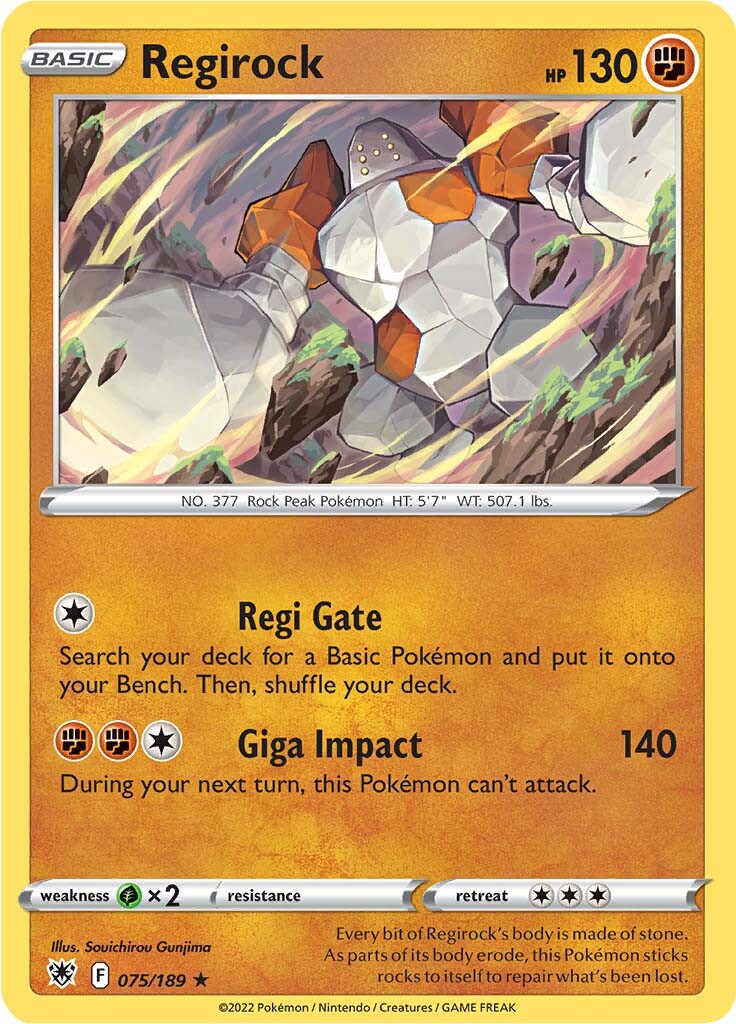 Regirock (075/189) [Sword & Shield: Astral Radiance] | Jomio and Rueliete's Cards and Comics