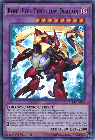 Rune-Eyes Pendulum Dragon [SECE-EN045] Ultra Rare | Jomio and Rueliete's Cards and Comics