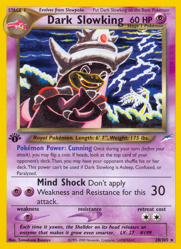 Dark Slowking (20/105) [Neo Destiny 1st Edition] | Jomio and Rueliete's Cards and Comics