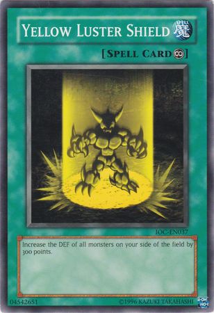 Yellow Luster Shield [IOC-EN037] Common | Jomio and Rueliete's Cards and Comics