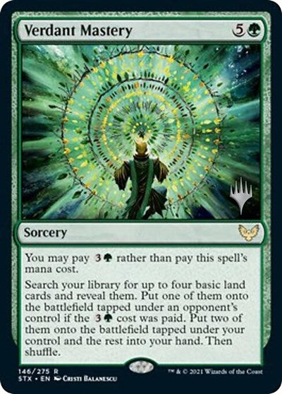 Verdant Mastery (Promo Pack) [Strixhaven: School of Mages Promos] | Jomio and Rueliete's Cards and Comics