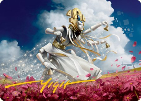 Myojin of Blooming Dawn Art Card (Gold-Stamped Signature) [Kamigawa: Neon Dynasty Art Series] | Jomio and Rueliete's Cards and Comics