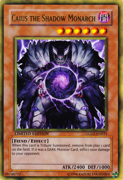 Caius the Shadow Monarch [GLD2-EN033] Ultra Rare | Jomio and Rueliete's Cards and Comics