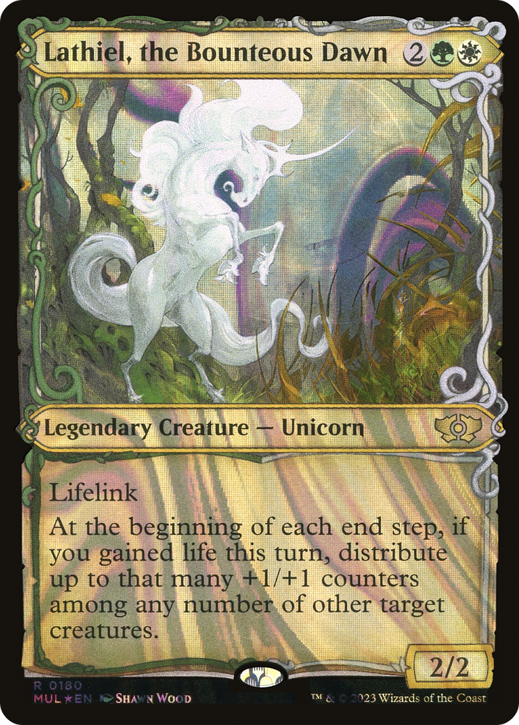 Lathiel, the Bounteous Dawn (Halo Foil) [Multiverse Legends] | Jomio and Rueliete's Cards and Comics