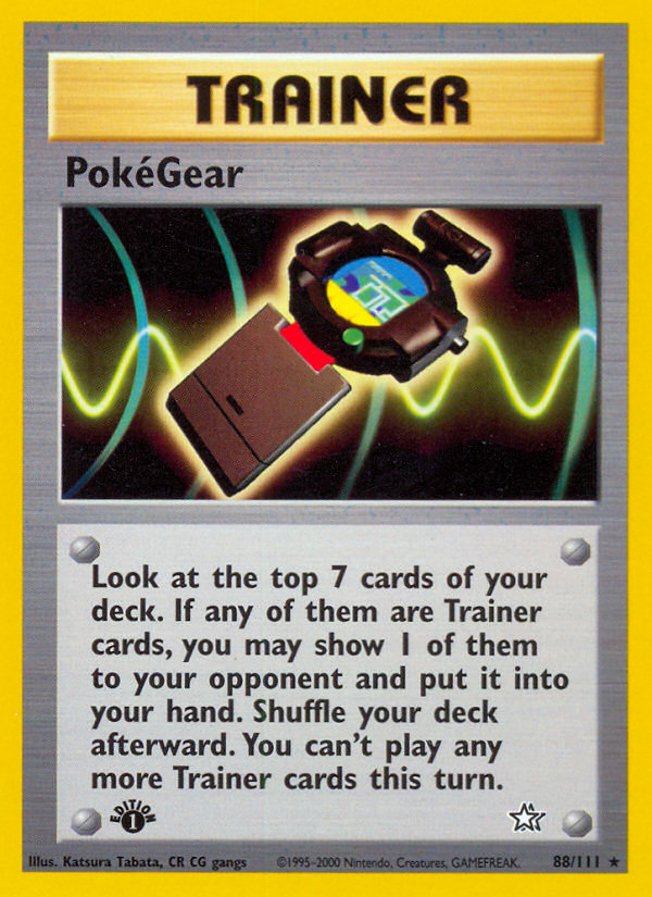 PokeGear (88/111) [Neo Genesis 1st Edition] | Jomio and Rueliete's Cards and Comics