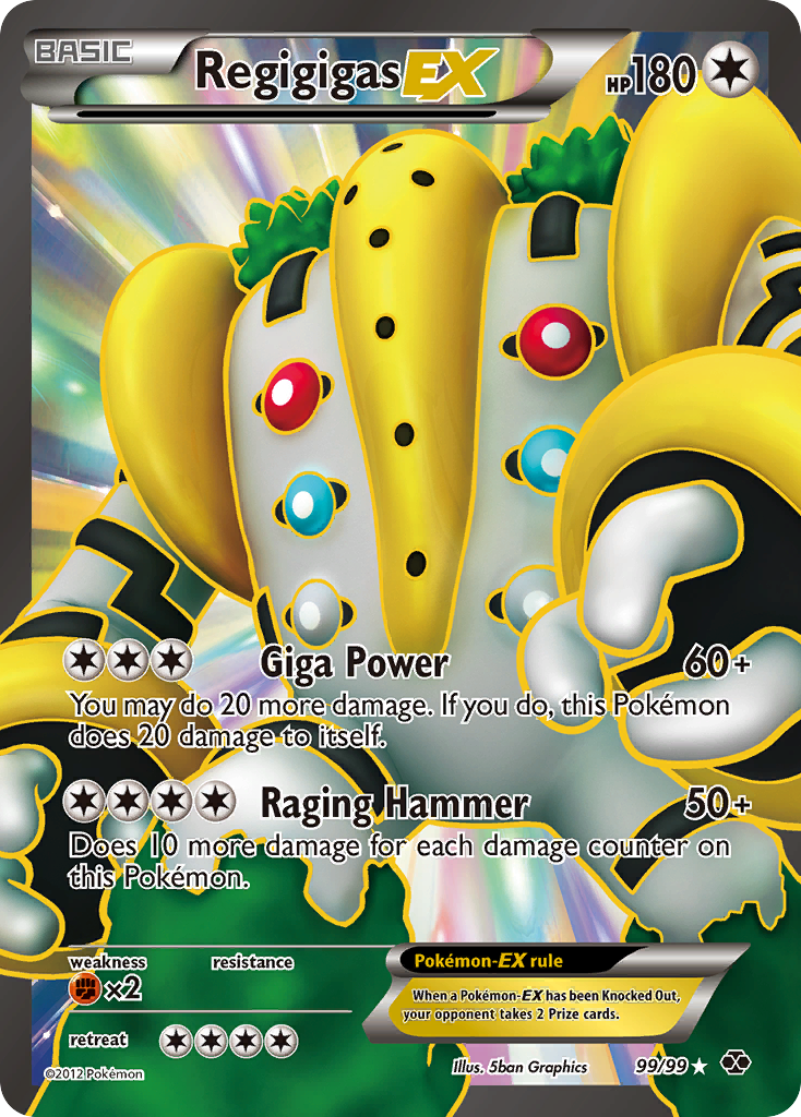 Regigigas EX (99/99) [Black & White: Next Destinies] | Jomio and Rueliete's Cards and Comics