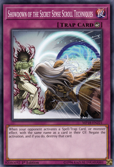 Showdown of the Secret Sense Scroll Techniques [MP18-EN221] Common | Jomio and Rueliete's Cards and Comics
