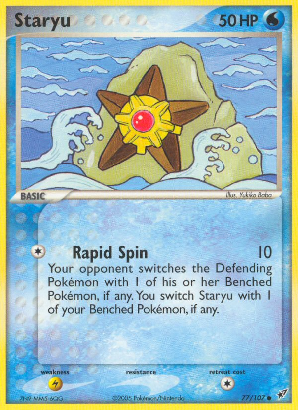 Staryu (77/107) [EX: Deoxys] | Jomio and Rueliete's Cards and Comics