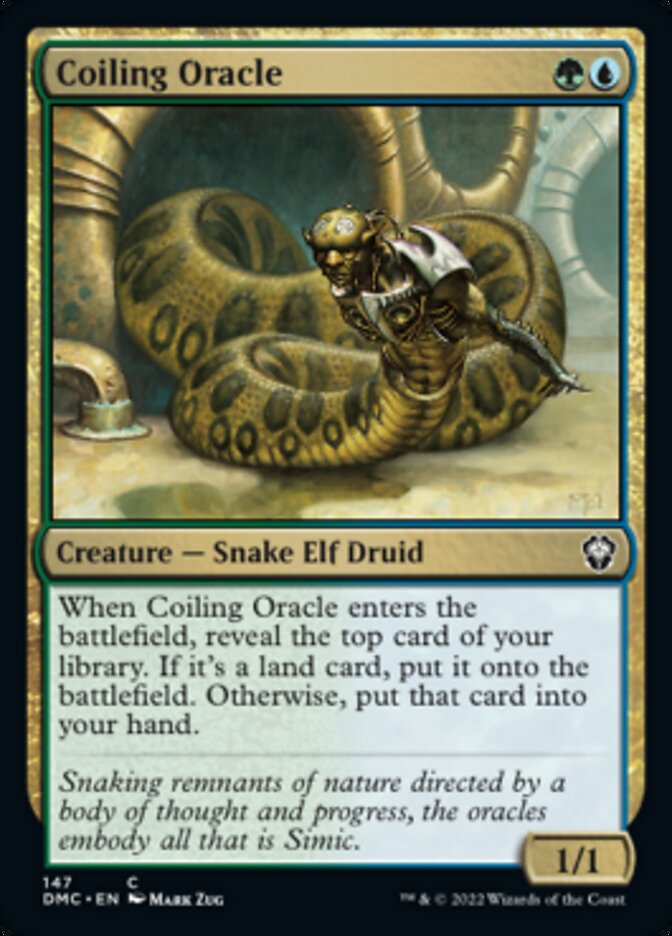 Coiling Oracle [Dominaria United Commander] | Jomio and Rueliete's Cards and Comics