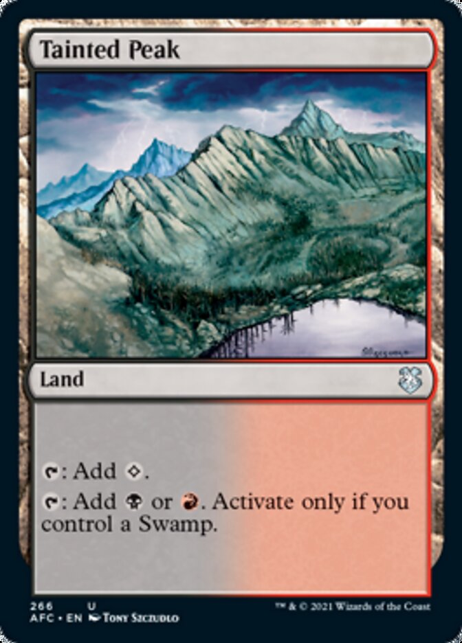 Tainted Peak [Dungeons & Dragons: Adventures in the Forgotten Realms Commander] | Jomio and Rueliete's Cards and Comics