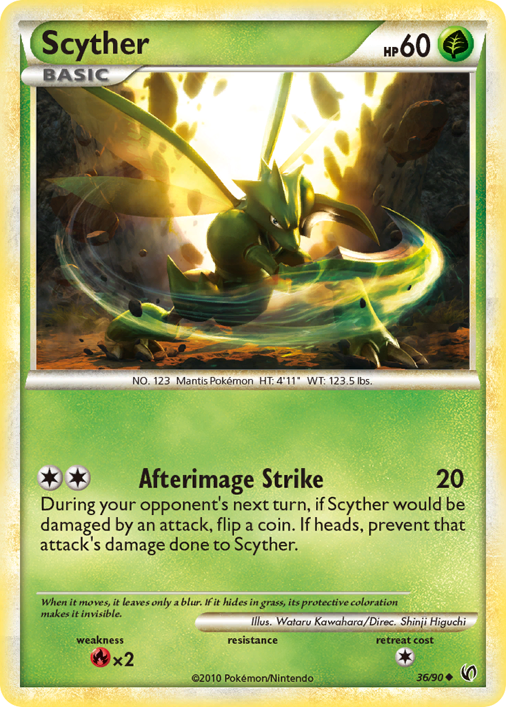 Scyther (36/90) [HeartGold & SoulSilver: Undaunted] | Jomio and Rueliete's Cards and Comics
