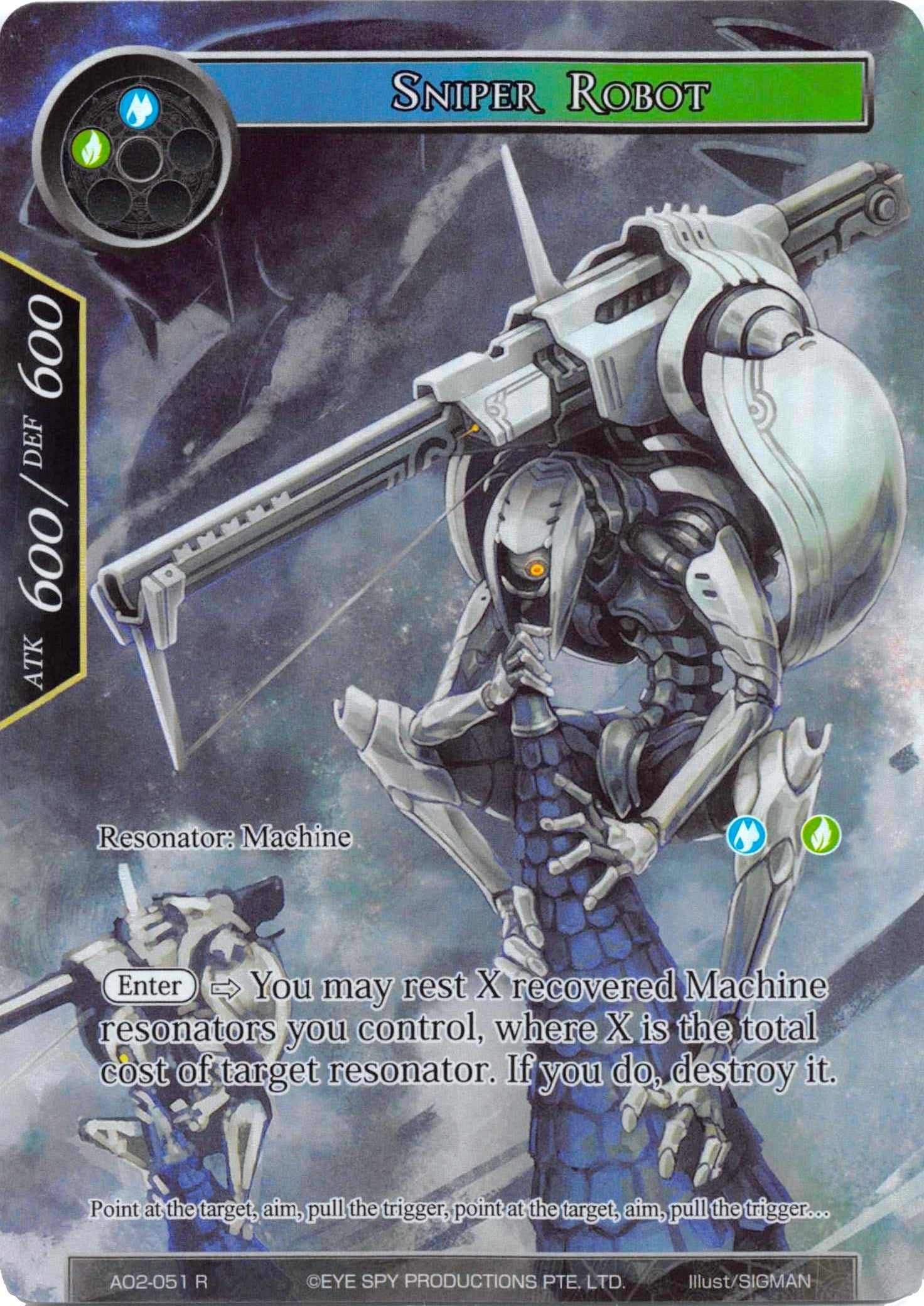 Sniper Robot (Full Art) (AO2-051) [Alice Origin II] | Jomio and Rueliete's Cards and Comics