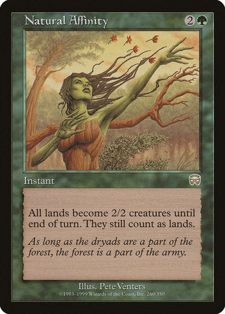 Natural Affinity [Mercadian Masques] | Jomio and Rueliete's Cards and Comics