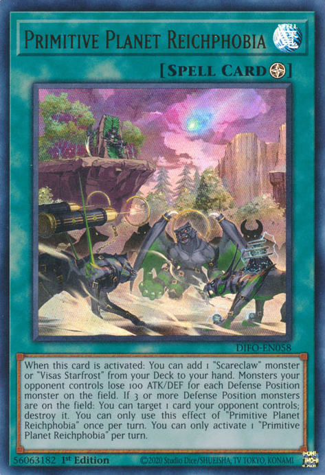 Primitive Planet Reichphobia [DIFO-EN058] Ultra Rare | Jomio and Rueliete's Cards and Comics
