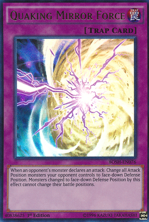 Quaking Mirror Force [BOSH-EN076] Ultra Rare | Jomio and Rueliete's Cards and Comics
