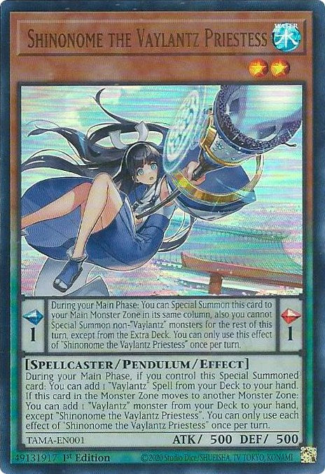 Shinonome the Vaylantz Priestess [TAMA-EN001] Ultra Rare | Jomio and Rueliete's Cards and Comics