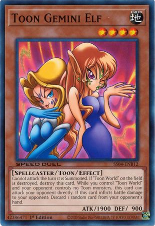 Toon Gemini Elf [SS04-ENB12] Common | Jomio and Rueliete's Cards and Comics
