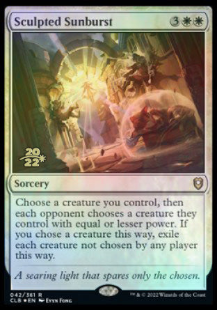 Sculpted Sunburst [Commander Legends: Battle for Baldur's Gate Prerelease Promos] | Jomio and Rueliete's Cards and Comics