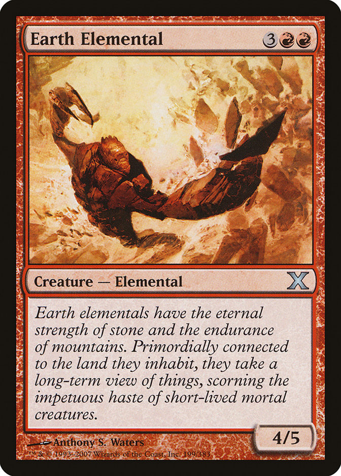 Earth Elemental [Tenth Edition] | Jomio and Rueliete's Cards and Comics