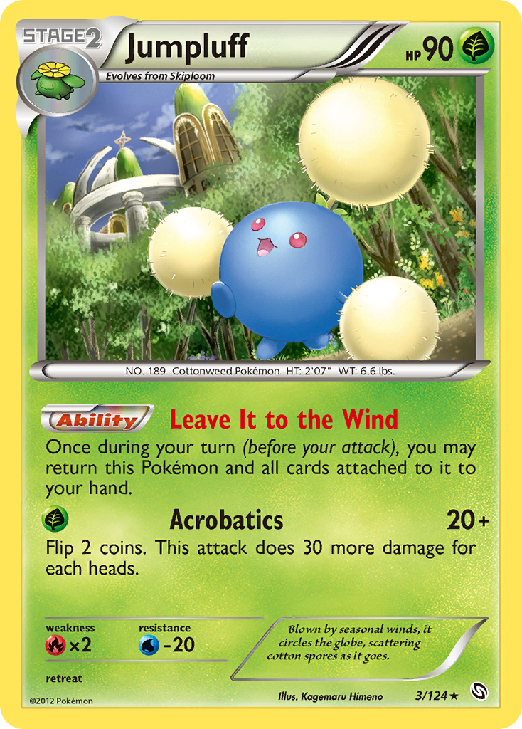 Jumpluff (3/124) [Black & White: Dragons Exalted] | Jomio and Rueliete's Cards and Comics