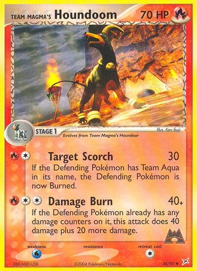 Team Magma's Houndoom (34/95) [EX: Team Magma vs Team Aqua] | Jomio and Rueliete's Cards and Comics