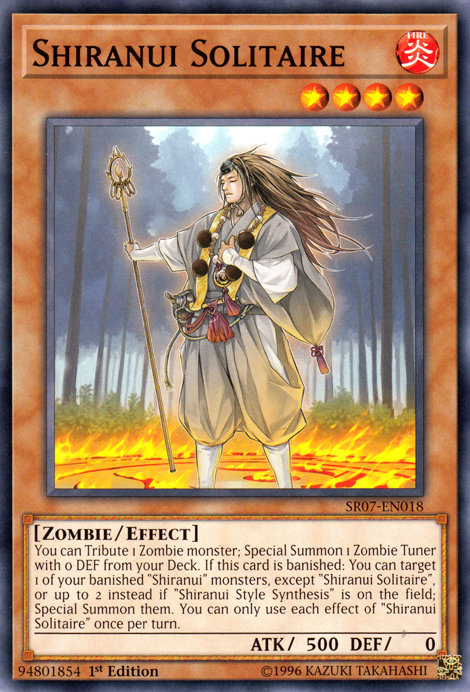 Shiranui Solitaire [SR07-EN018] Common | Jomio and Rueliete's Cards and Comics