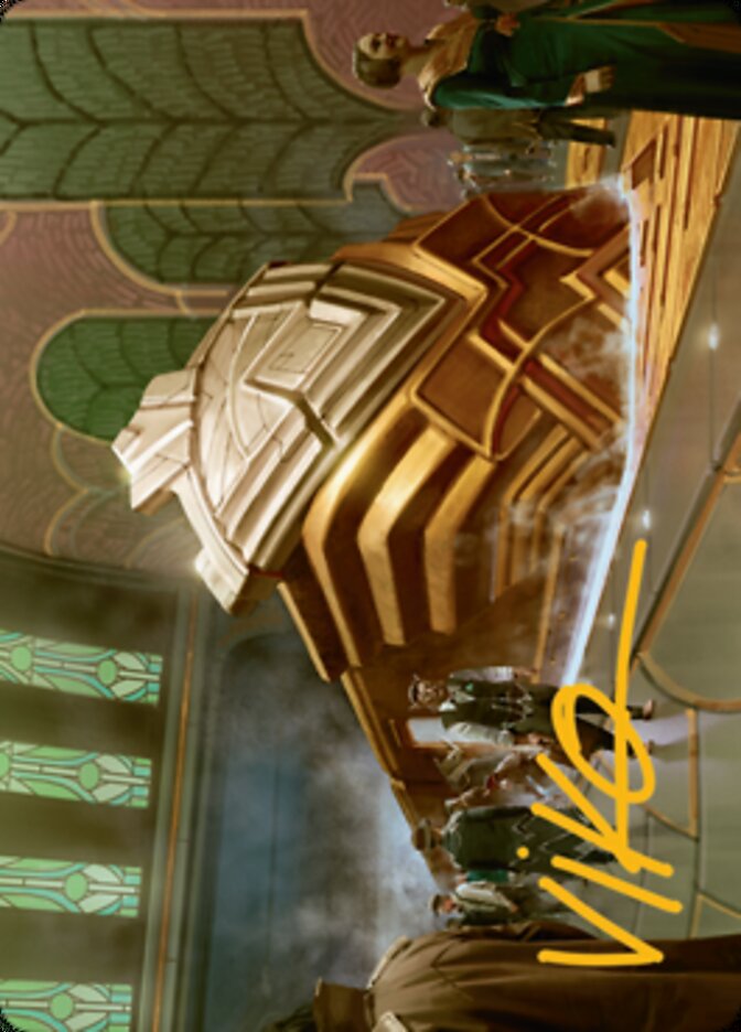 Capenna Express Art Card (Gold-Stamped Signature) [Streets of New Capenna Art Series] | Jomio and Rueliete's Cards and Comics