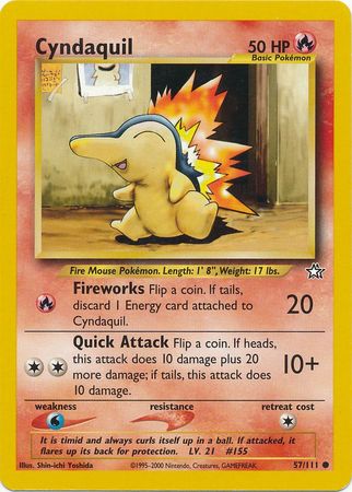 Cyndaquil (57/111) [Neo Genesis Unlimited] | Jomio and Rueliete's Cards and Comics