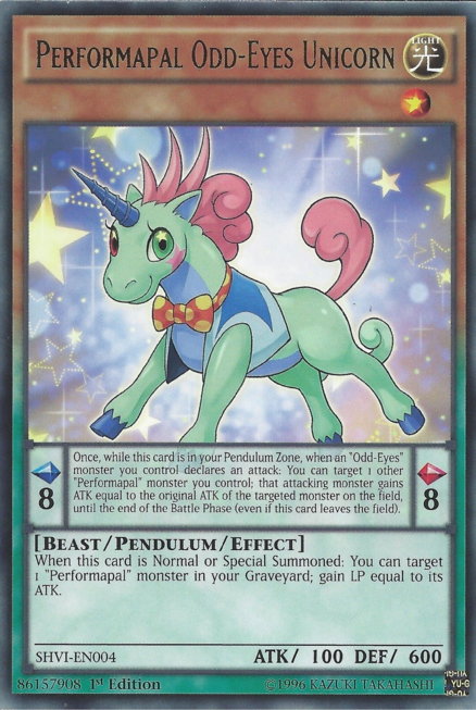 Performapal Odd-Eyes Unicorn [SHVI-EN004] Rare | Jomio and Rueliete's Cards and Comics