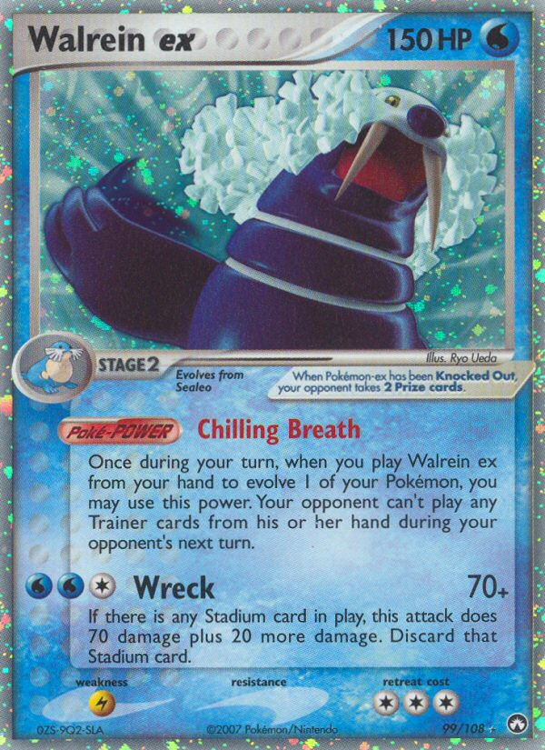 Walrein ex (99/108) [EX: Power Keepers] | Jomio and Rueliete's Cards and Comics