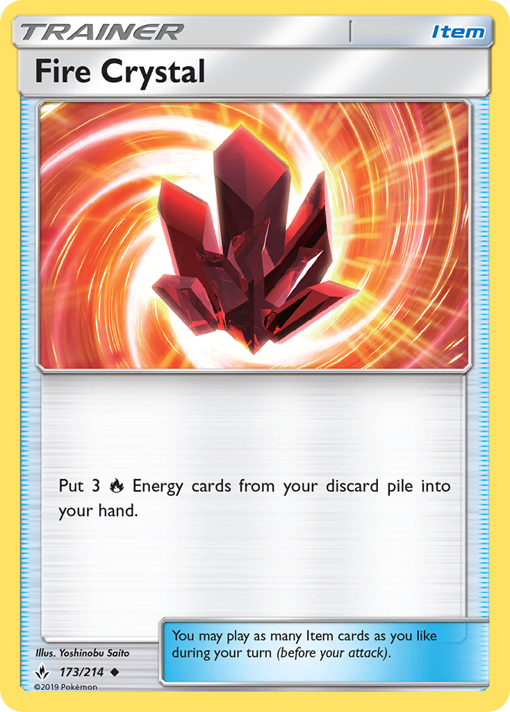 Fire Crystal (173/214) [Sun & Moon: Unbroken Bonds] | Jomio and Rueliete's Cards and Comics