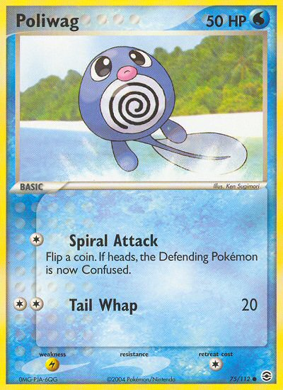 Poliwag (75/112) [EX: FireRed & LeafGreen] | Jomio and Rueliete's Cards and Comics